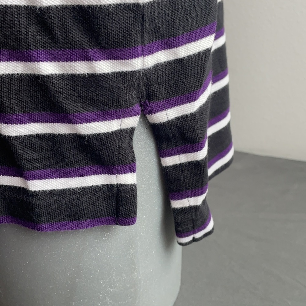 Polo Ralph Lauren Black and Purple Polo Shirt L . - Picture 4 of 8